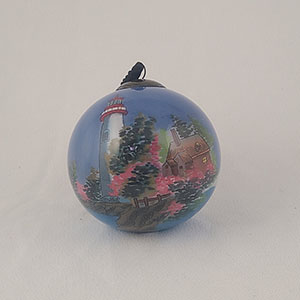 Li Bien Inside Painted Lighthouse Theme Ornaments # (2)