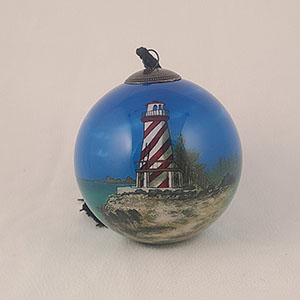 Li Bien Inside Painted Lighthouse Theme Ornaments # (5)