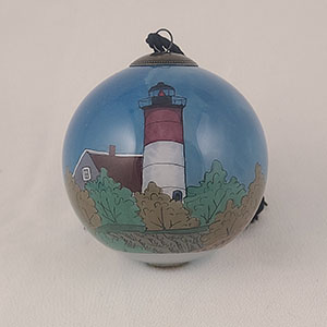 Li Bien Inside Painted Lighthouse Theme Ornaments # (9)