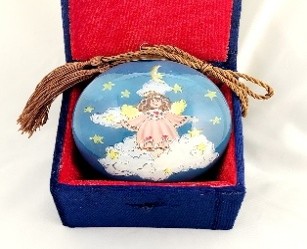 Angel Blessing - Li Bien Inside Painted Glass Ornament